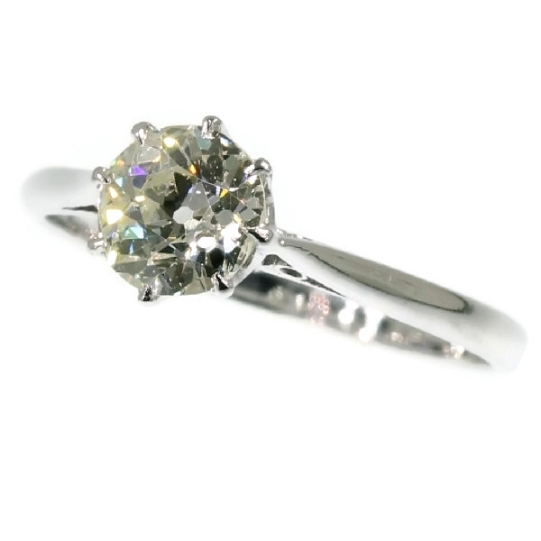 Platinum vintage Art Deco engagement ring